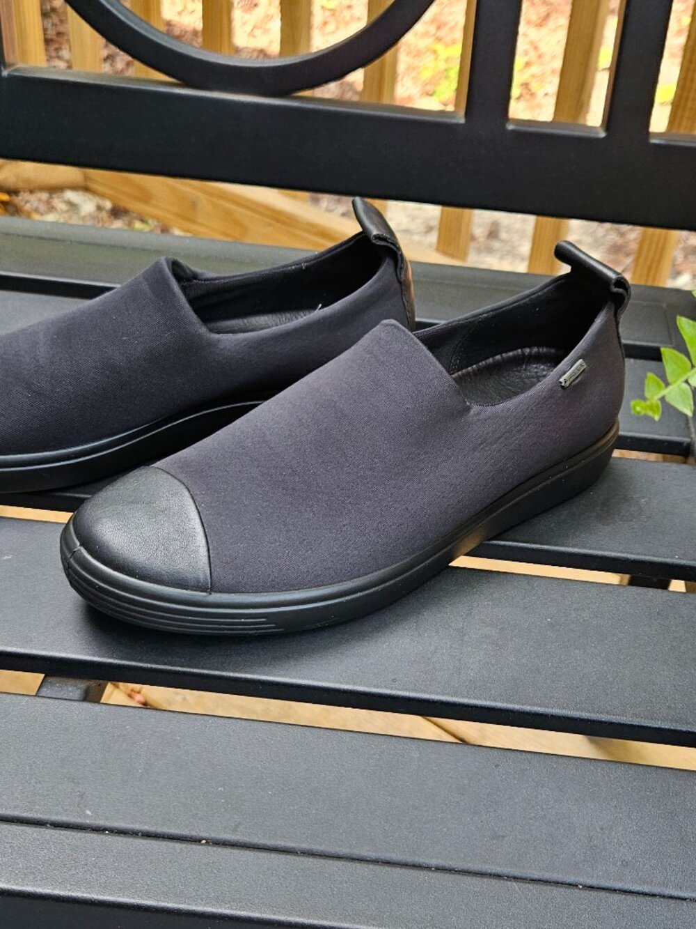 ECCO Soft 7 GTX Gore Tex Slip On Casual Shoes Black Women's US 7